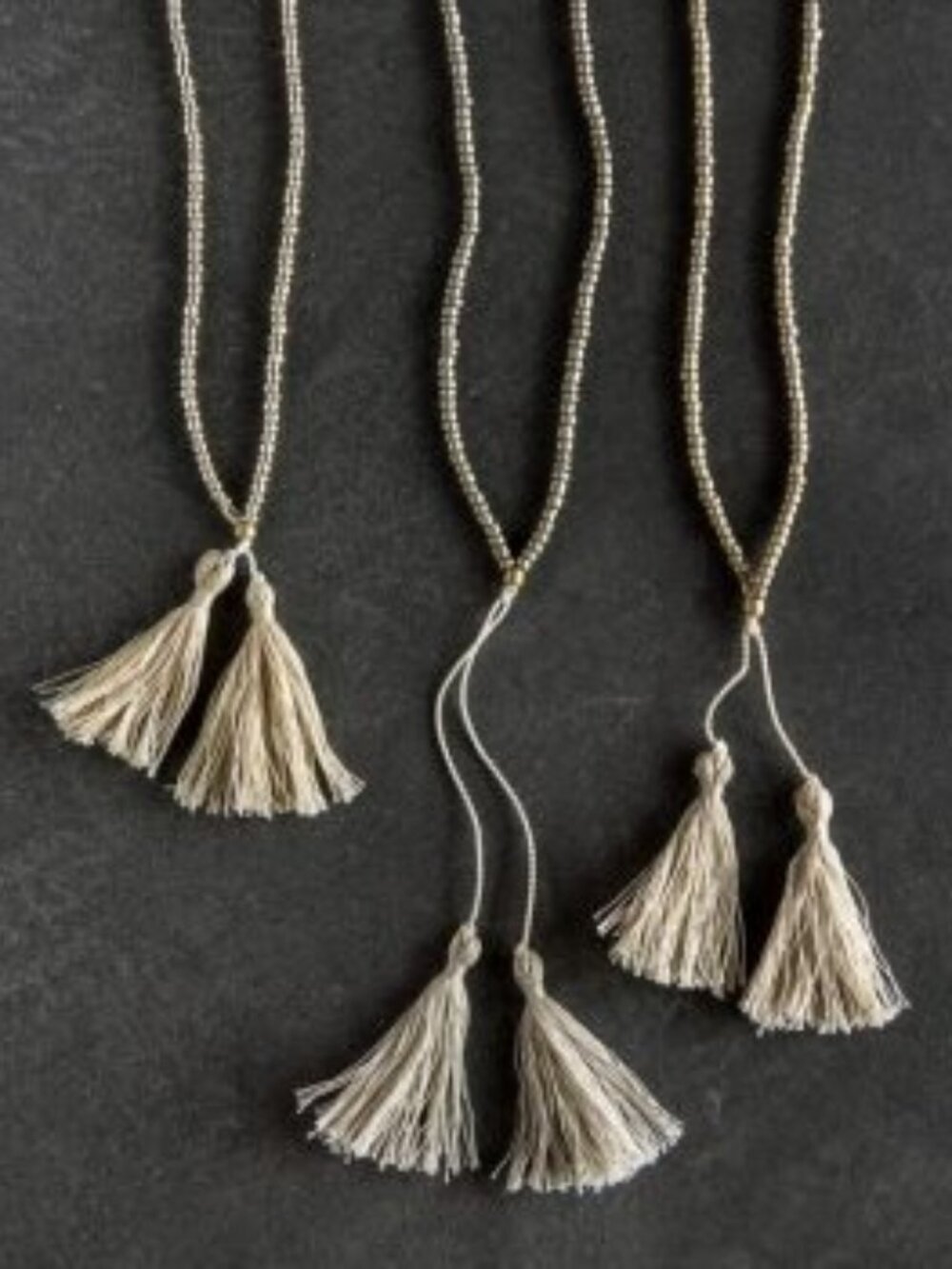 Purl Soho Beads + Tassels Necklaces Kit NEW Arctic Silver Boho Jewelry Making